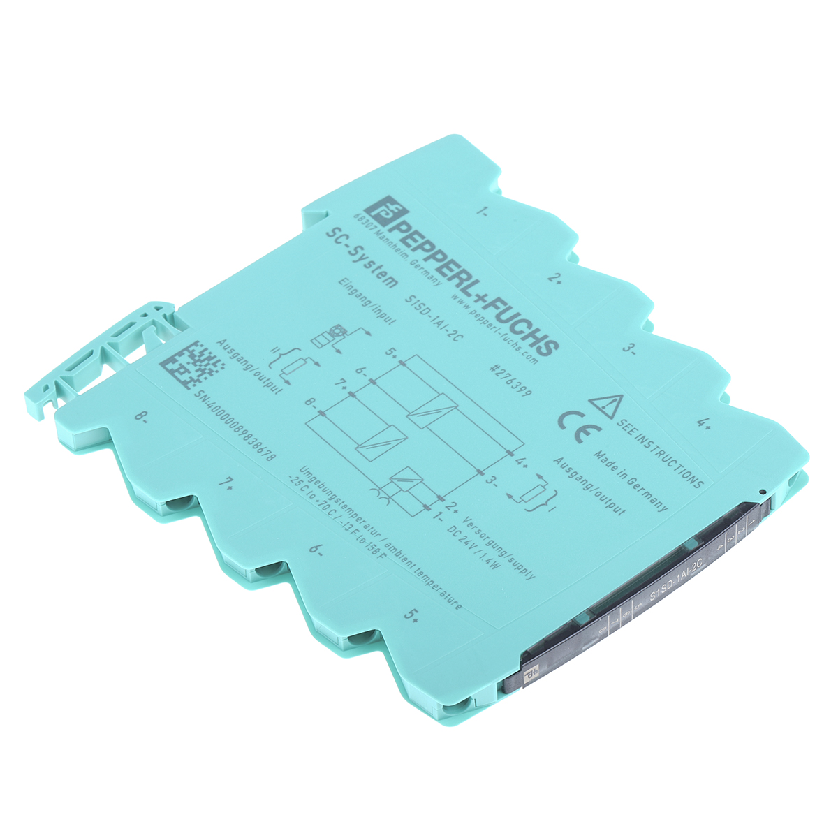 Pepperl + Fuchs S1SD Series Signal Conditioner, Current Input, Current Output, 16.8 → 31.2V dc Supply
