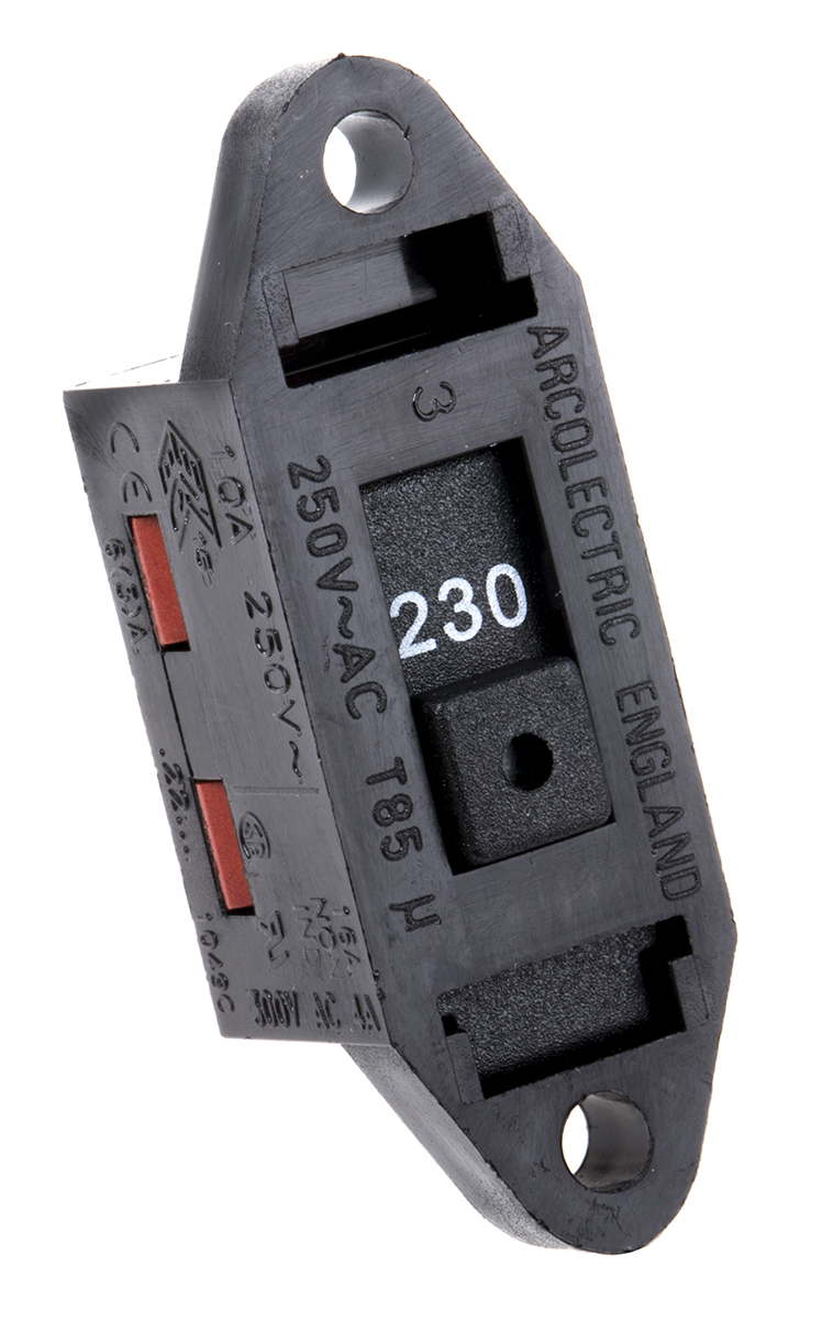 Arcolectric (Bulgin) Ltd Panel Mount Slide Switch DPDT 16 A @ 250 V ac Slide
