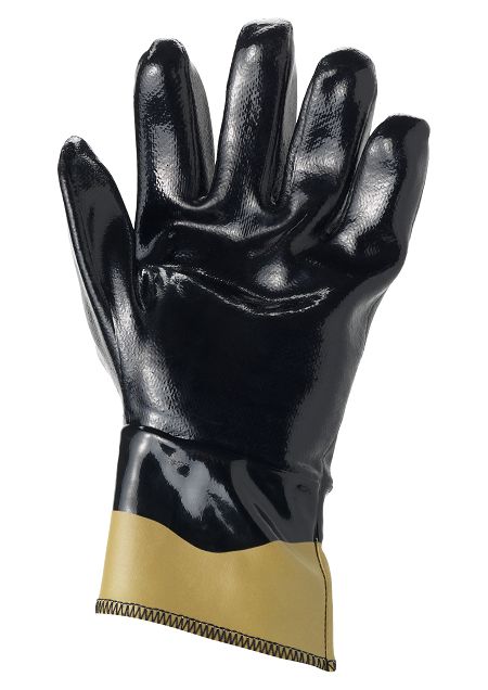 Ansell ActivArmr Black Kevlar Nitrile Work Gloves, Size 8, Nitrile Coating