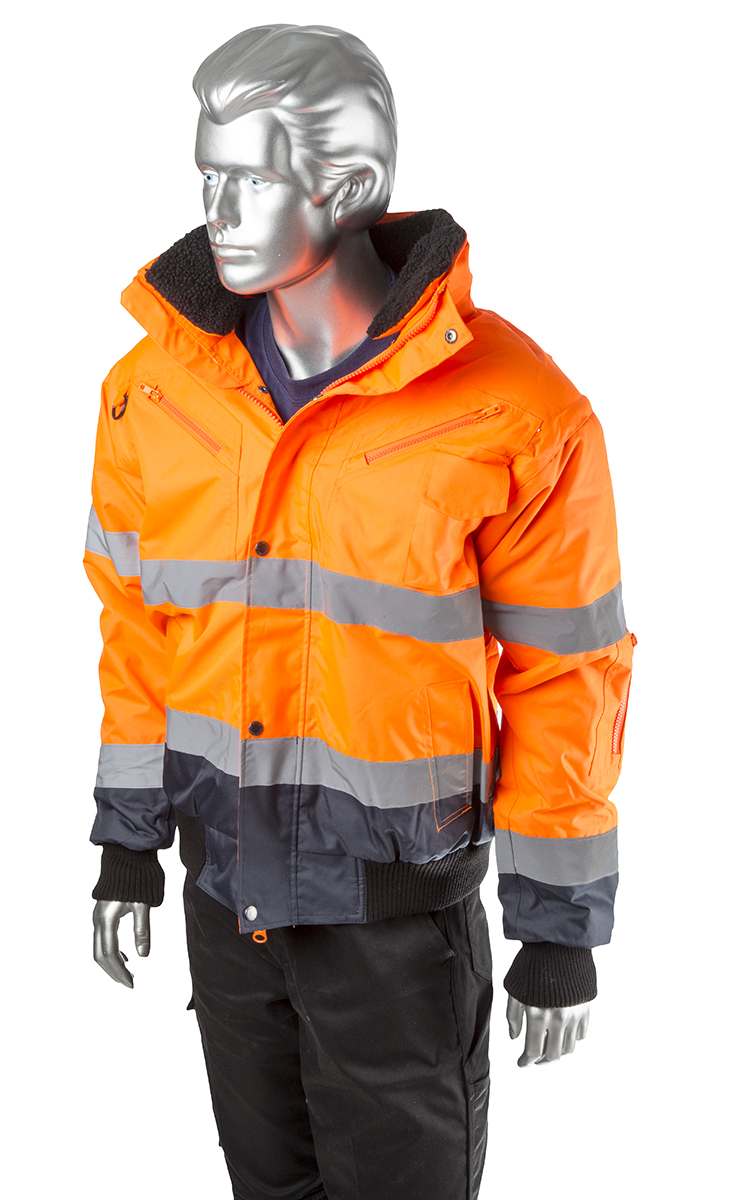 Portwest Orange Men Hi Vis Bomber Jacket, M