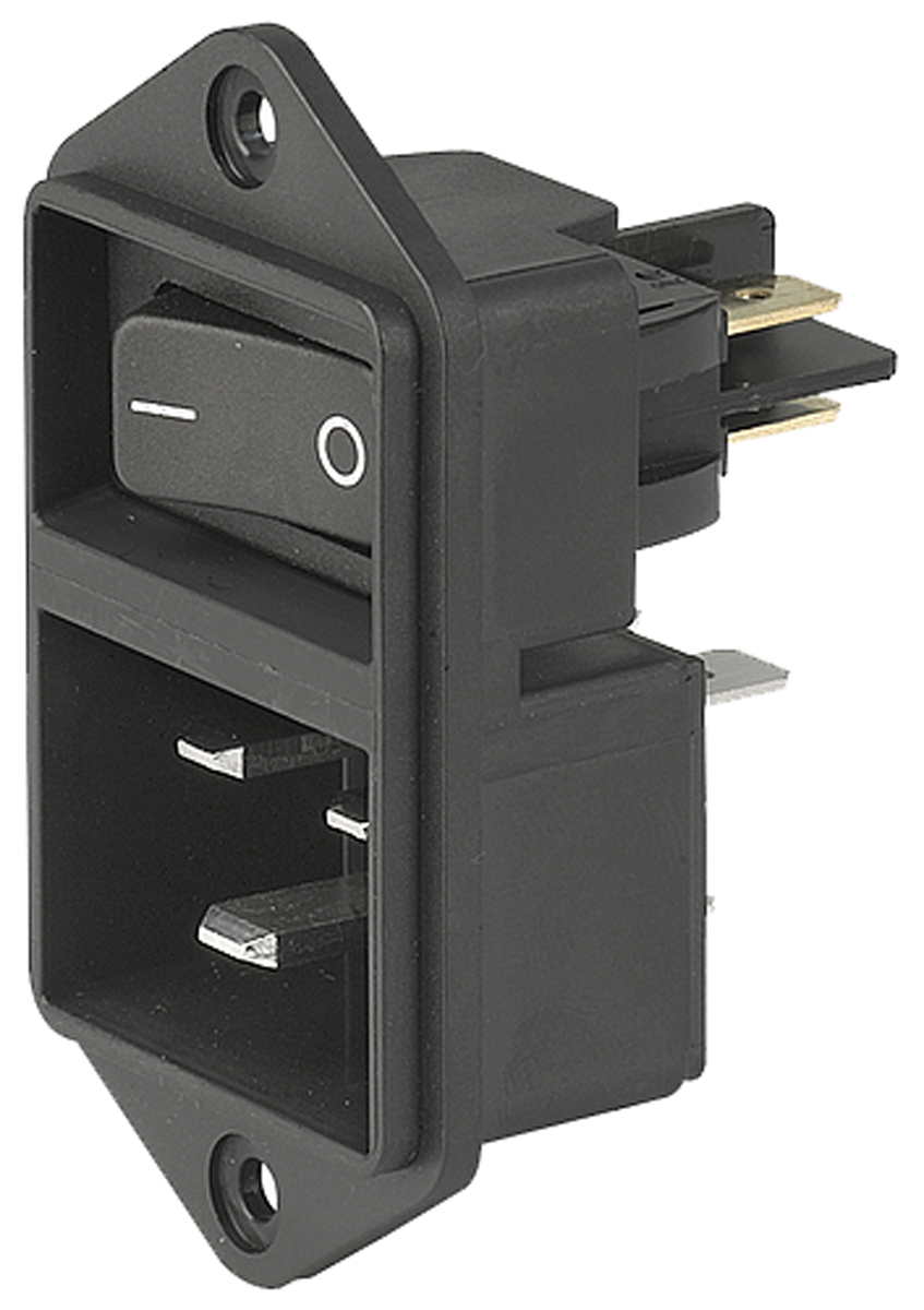 Schurter C20 Panel Mount IEC Connector Male, 16A, 250 V
