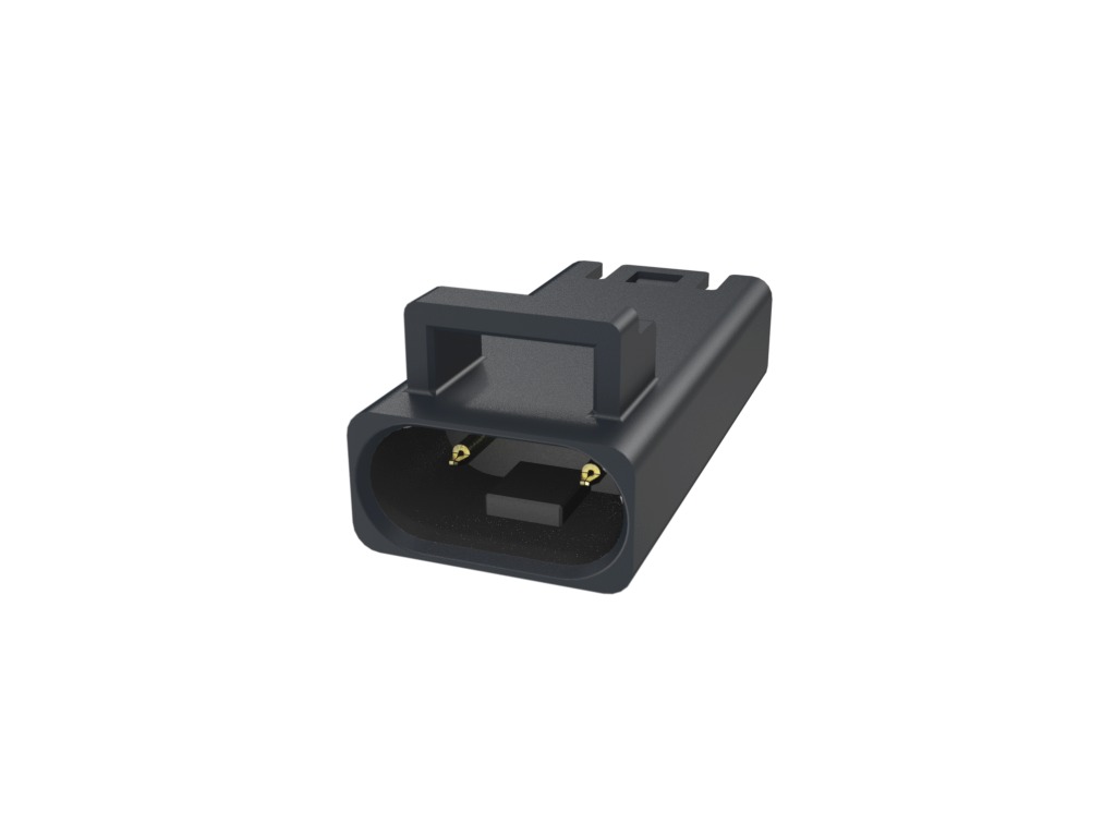Amphenol Communications Solutions FLHP23 Series Straight Wire Mount PCB Socket, 2-Contact, 1-Row, 2.5mm Pitch, Poke-In