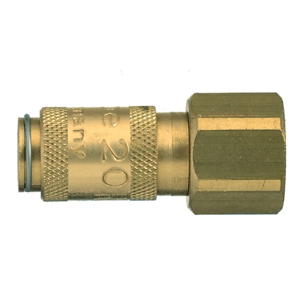 Legris Nickel Plated Brass Female Pneumatic Quick Connect Coupling, BSPP 1/8 in Female 10mm Female Thread