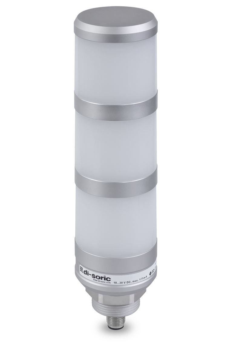 Di-Soric SBT-F-BGYR Series Red/Yellow/Green Signal Tower, 3 Lights, 24 V, M30