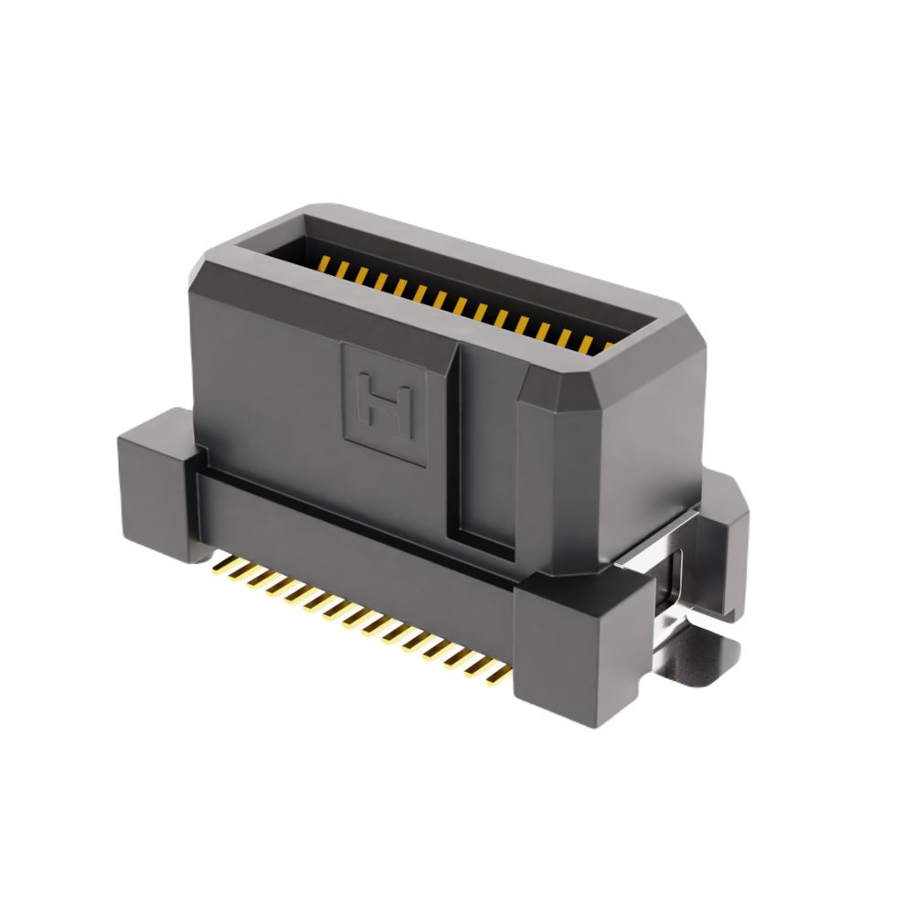HARWIN FLECTO Series Vertical Surface PCB Header, 30 Contact(s), 0.5 mm Pitch, 2 Row, Shrouded