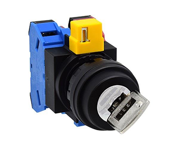 Idec IP20, IP65 Key Switch, 1NO, 10A 12-Way Flat-Key