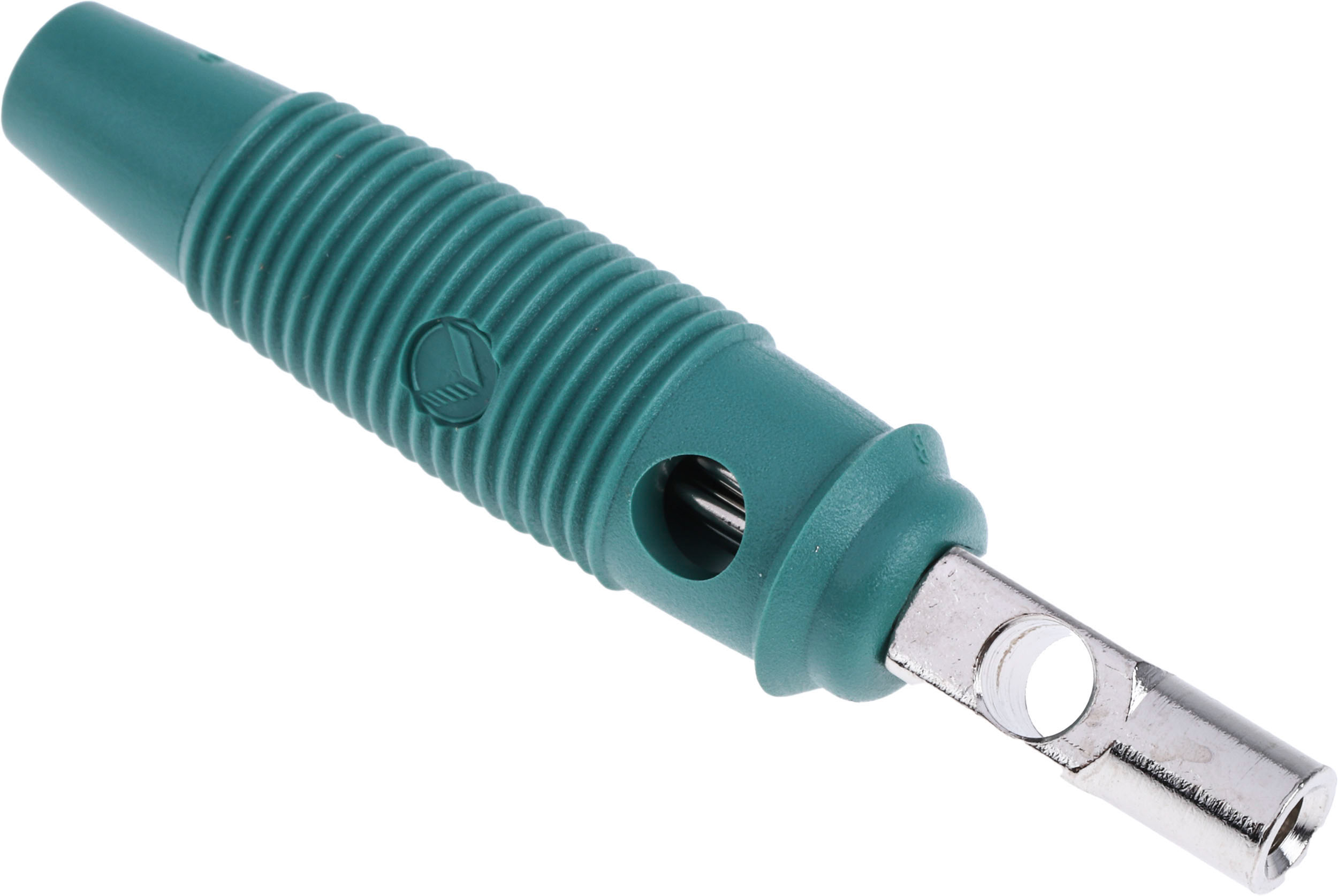 Hirschmann Test & Measurement Green Male Banana Plug, 4 mm Connector, Screw Termination, 16A, 60V dc, Nickel Plating