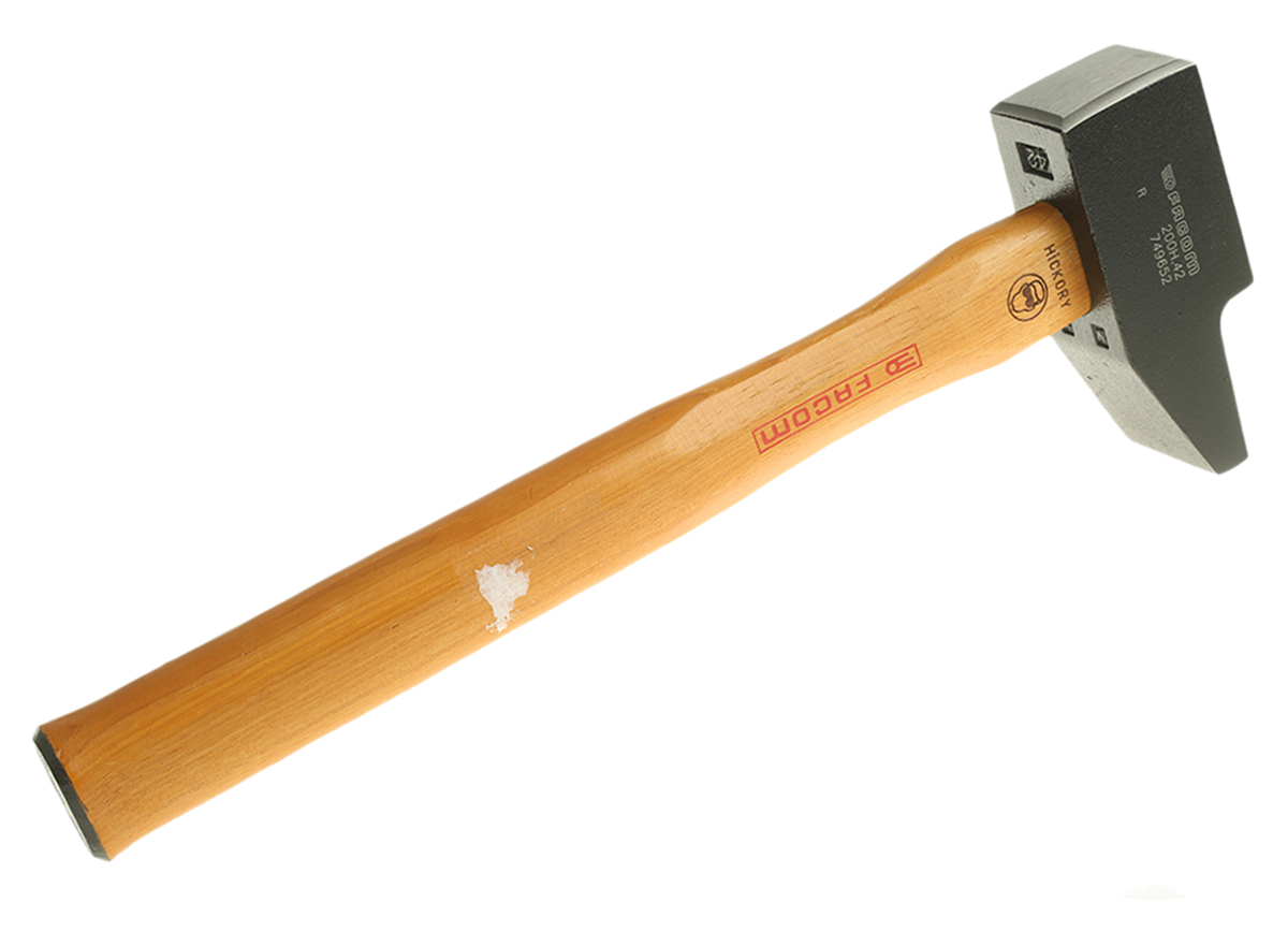 Facom Steel Engineer's Hammer with Hickory Wood Handle, 1.1kg