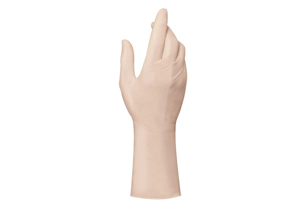 Mapa Solo 998 Beige Natural Latex Disposable Gloves, Size 9, 100Gloves per Pack