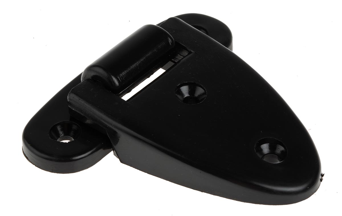 RS PRO Plastic Friction Hinge, Screw Fixing, 61.5mm x 60mm x 13.5mm