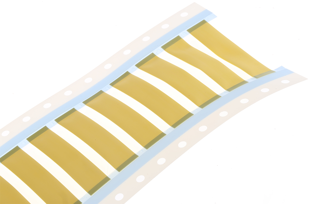 TE Connectivity TMS-SCE Yellow Heatshrink Labels, 50mm Width