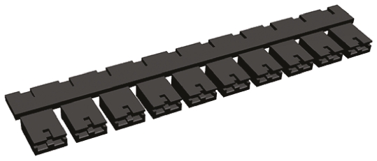 TE Connectivity, AMPMODU Shunt Female Straight Black Open Top 2 Way 1 Row 2.54mm Pitch