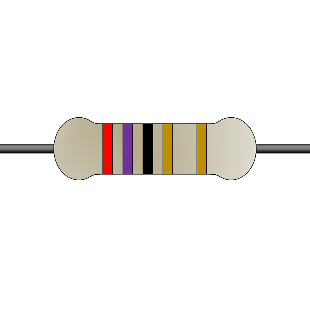 Yageo 27kΩ Carbon Film Fixed Resistor 1/4W 5% CFR-25JT-52-27K