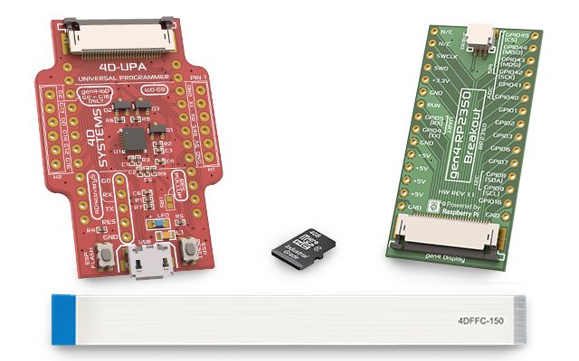 4D Systems gen4-RP2350-SK, Gen4-RP2350 Starter Kit Starter Kit for Display Development Tools