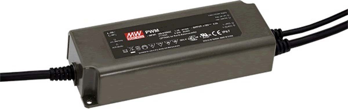 MEAN WELL LED Driver, 24V Output, 120W Output, 5A Output, Constant Voltage Dimmable