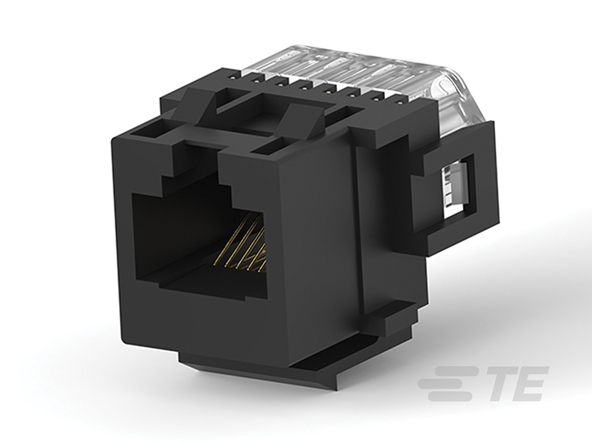 TE Connectivity 216005 Series Female RJ45 Connector, Surface Mount, Cat3 Right Angle 1 x 1 Port 8 -Way
