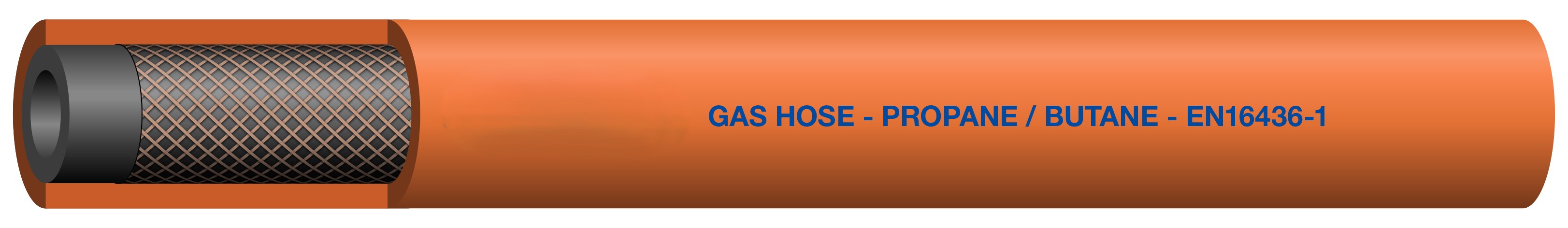 RS PRO EPDM, NBR, Hose Pipe, 8mm ID, 15mm OD, Orange, 25m