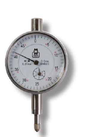 Moore & Wright MW400-04 Dial Indicator, 0 → 5 mm Measurement Range, 0.01 mm Resolution , ± 0.014 mm Accuracy