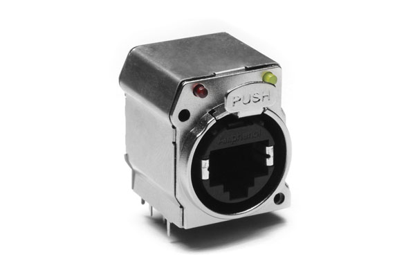 Amphenol Industrial Chassis Mount XLR Connector, Horizontal, Female, IP40, 125 V ac, 8 Way, Gold over Nickel Plating