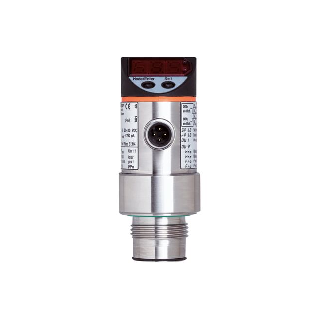ifm electronic PF Series Pressure Sensor, -1bar Min, 25bar Max, Digital Output, Relative Reading