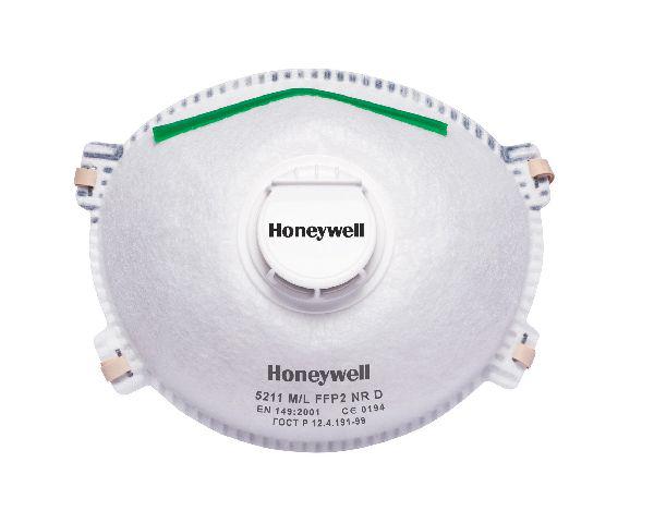 Honeywell Safety 5211 Series Disposable Face Mask, FFP2, Valved, Moulded 20 per Package