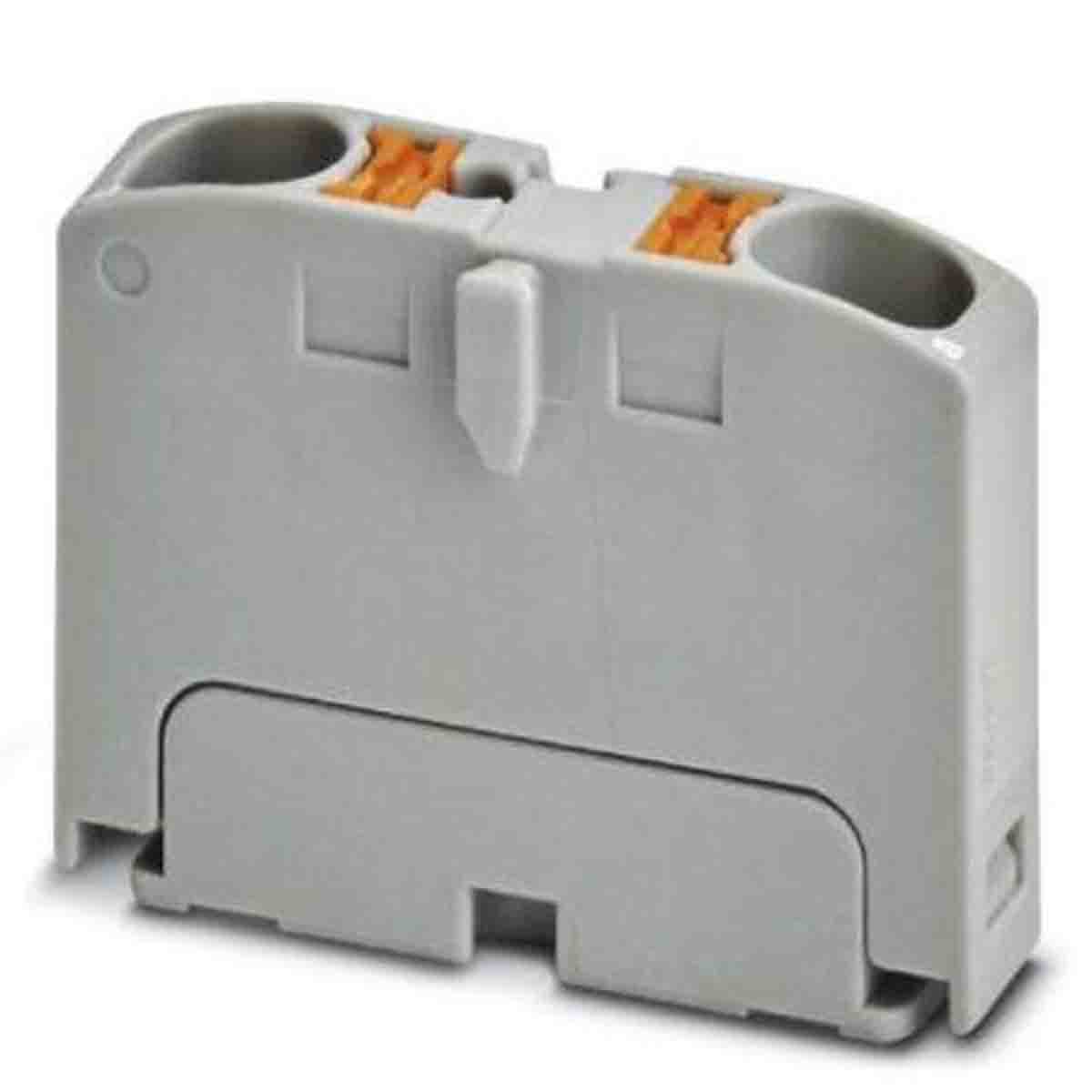 Phoenix Contact Distribution Block, 2 Way, 6mm², 32A, 450 V, Grey