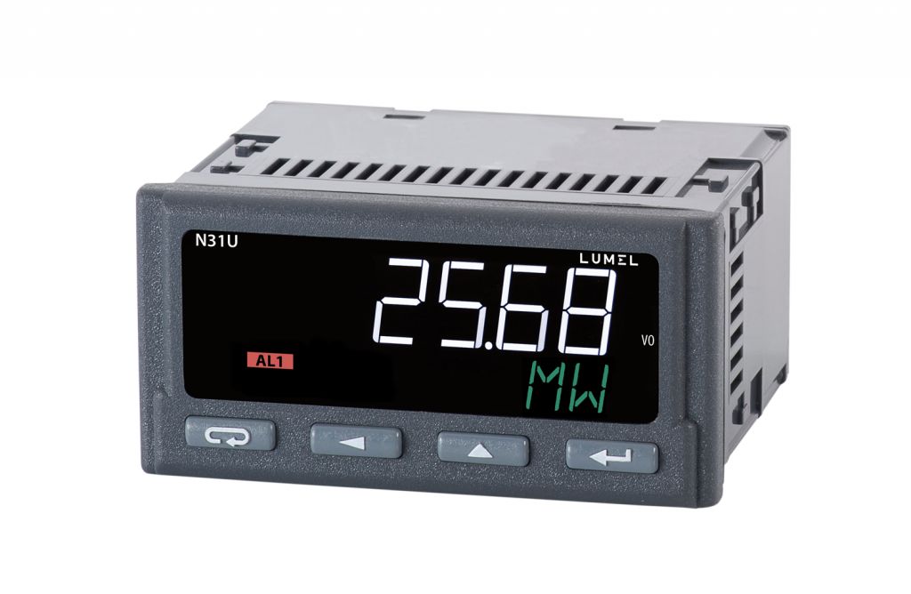 Lumel N31U LCD Digital Panel Multi-Function Meter, 45mm x 92mm