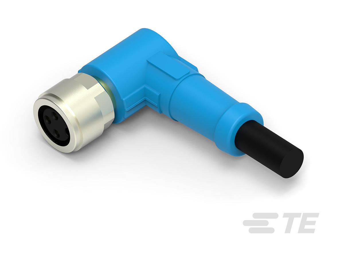 TE Connectivity Female 3 way Receptacle to 3 way Free End Sensor Actuator Cable, 1.5 m