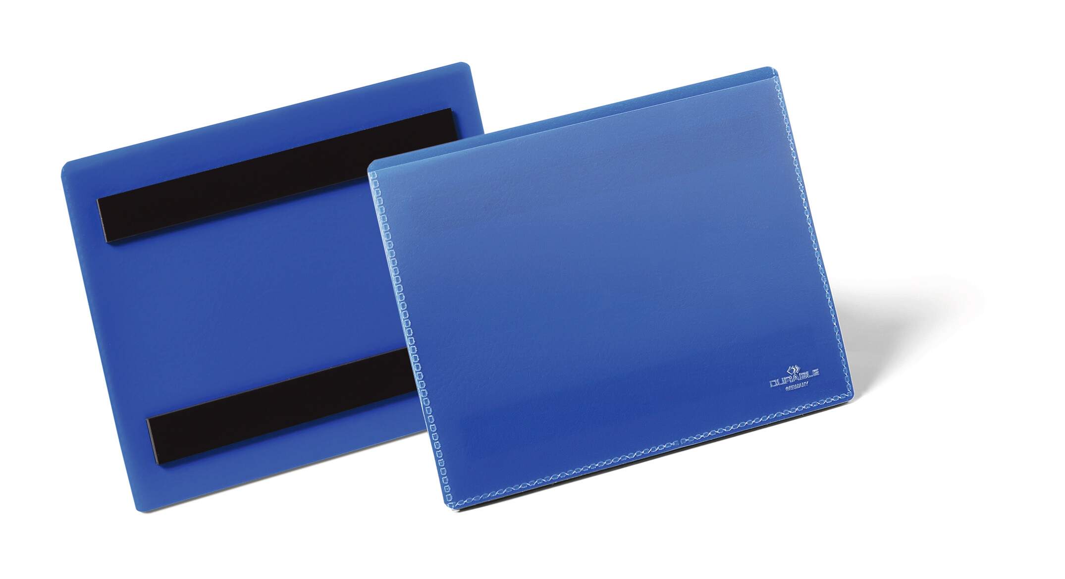 Durable Magnetic Blue A6 Metal Logistic pockets, 120mm Height, 163mm Width