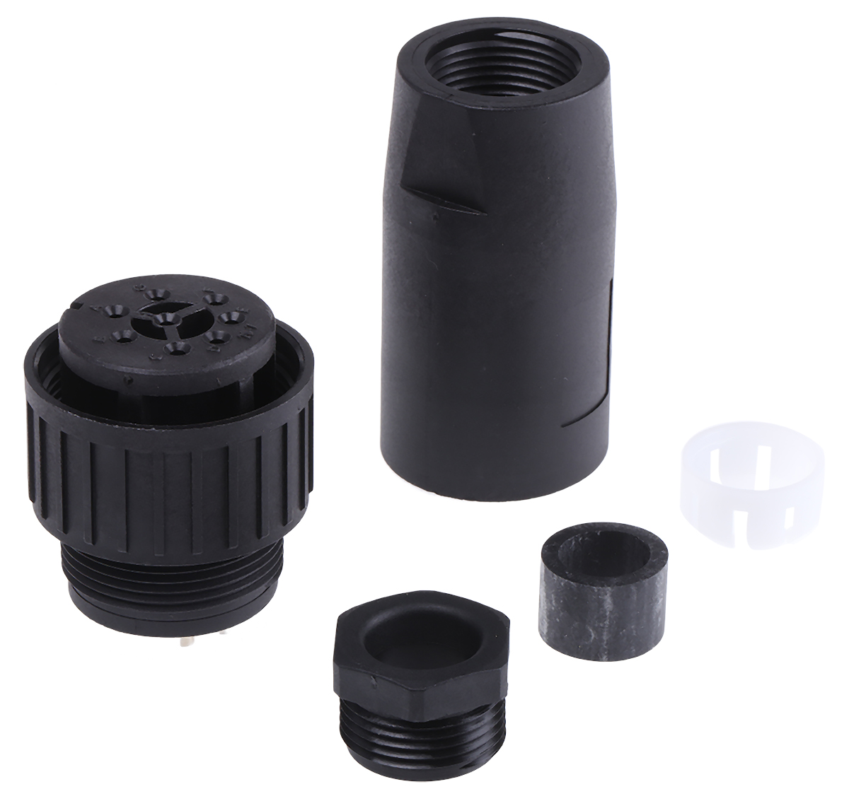 Hirschmann 8 Way Cable Mount MIL Spec Circular Connector Plug, Socket Contacts, Screw Coupling, MIL-DTL-5015