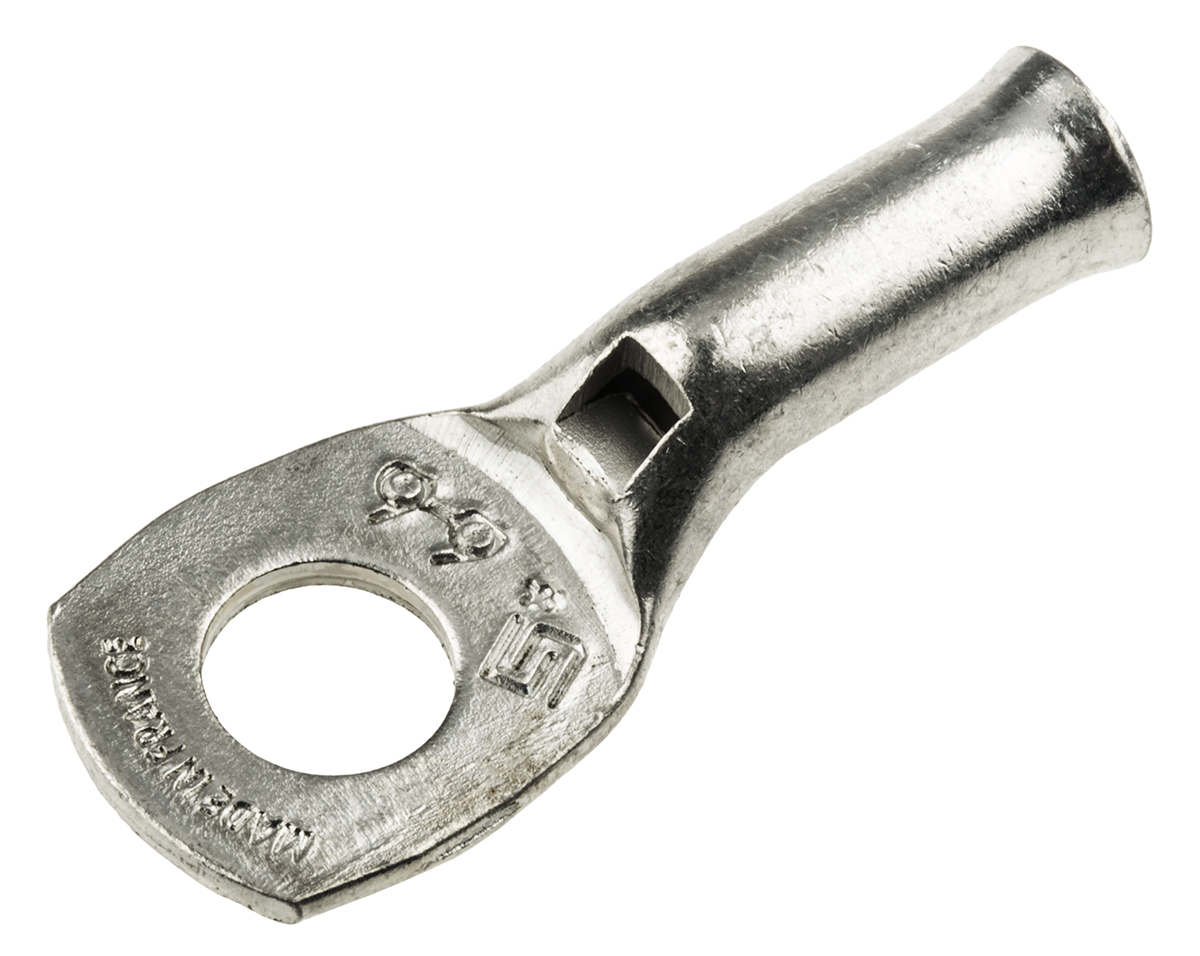TE Connectivity, XCT Uninsulated Ring Terminal, 6mm Stud Size, 6mm² to 6mm² Wire Size