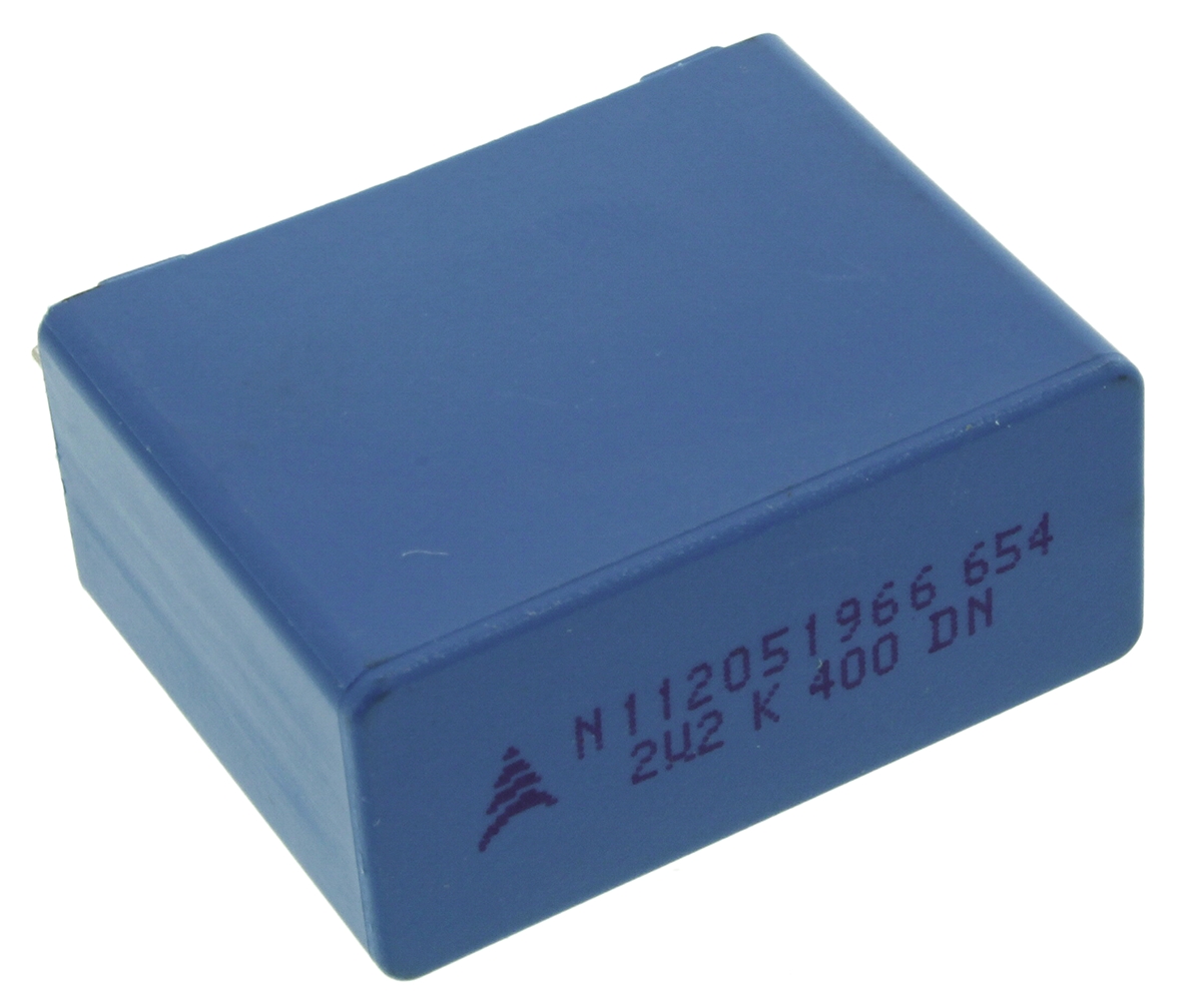 EPCOS B32654 Polypropylene Film Capacitor, 200 V ac, 400 V dc, ±10%, 2.2μF, Through Hole