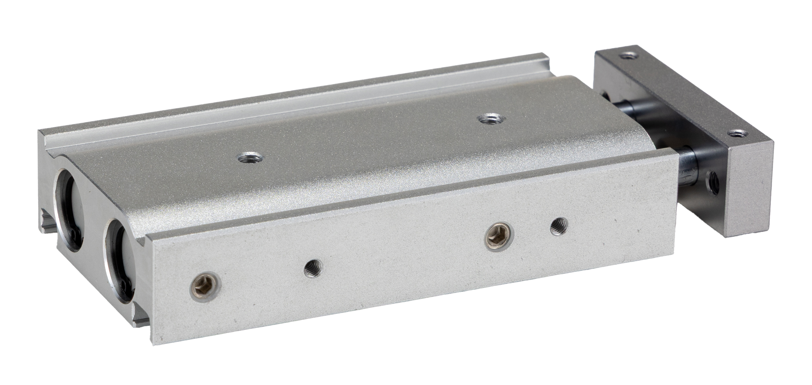 RS PRO Pneumatic Guided Cylinder - 10mm Bore, 30mm Stroke, Double Acting