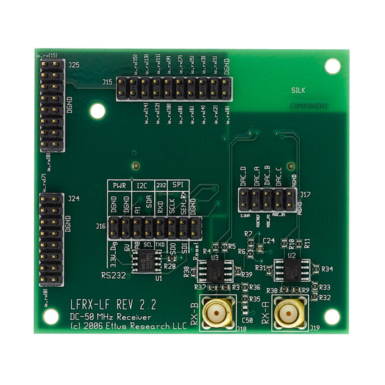 Digilent USRP N200/N210 Ettus LFRX RX/TX Daughter Board for GNU Radio, LabVIEW and Simulink 6GHz 6002-410-029