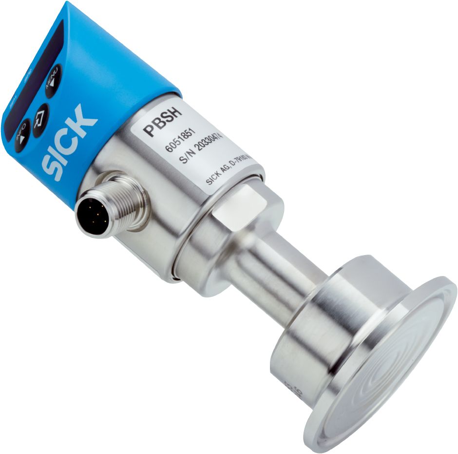SICK PBSH Series Pressure Switch, 0bar Min, 10bar Max, PNP Output, Gauge Reading