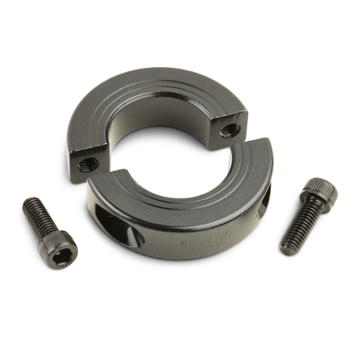 Ruland Shaft Collar, Two Piece, Clamp Screw, Bore 35mm, OD 57mm, W 15mm, Carbon Steel