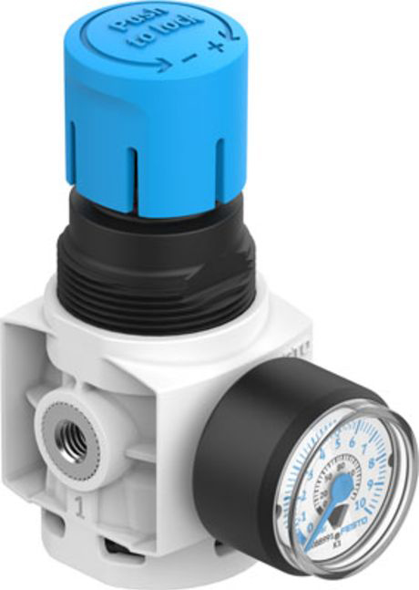 Festo M5 Pneumatic Regulator - 0.5bar to 7bar, 10bar max. input, 8086628