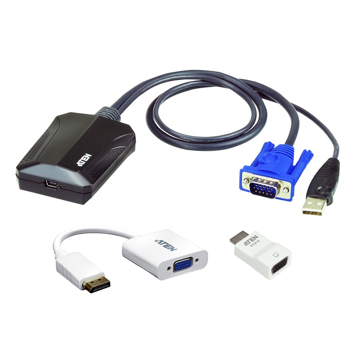 Aten USB B to HDMI Adapter, USB 2.0, 1 Supported Display(s) - 1920 x 1200 @ 60Hz