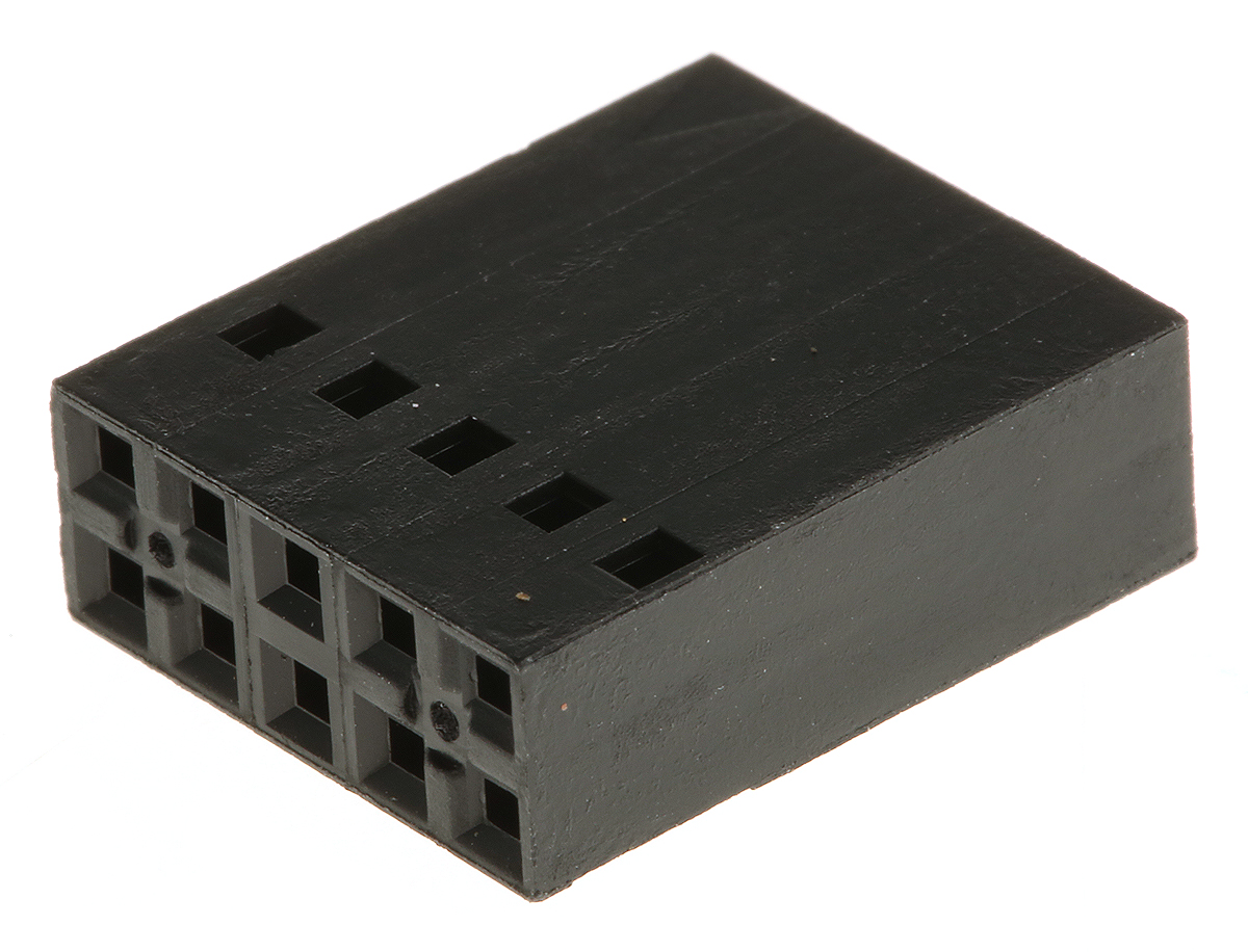 TE Connectivity, AMPMODU Short Point Female Connector Housing, 2.54mm Pitch, 10 Way, 2 Row