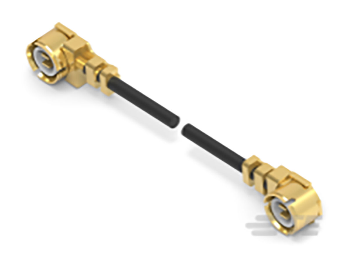 TE Connectivity UMCC Series Male UMCC to Male UMCC, 100 mm 50 Ω