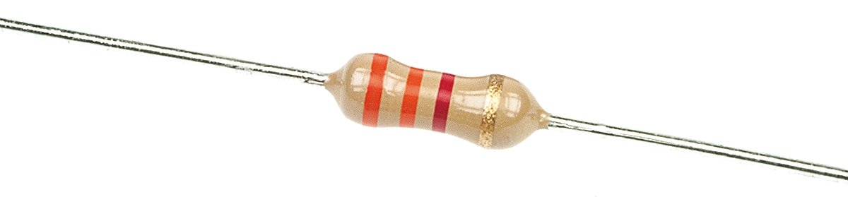 TE Connectivity 3.3kΩ Carbon Film Resistor 0.33W ±5% CFR25J3K3