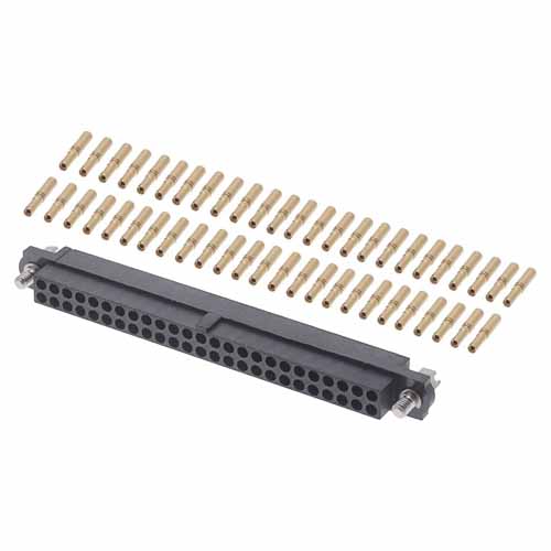 HARWIN M80 Series Straight PCB Socket, 50-Contact, 2-Row, 2mm Pitch, Crimp Termination