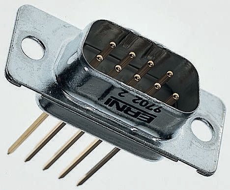 Provertha 25 Way Panel Mount D-sub Connector Socket, 2.75mm Pitch