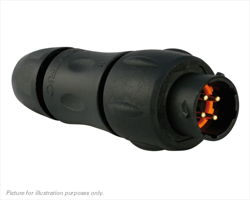 Souriau Sunbank by Eaton, UTS 4 Way Cable Mount MIL Spec Circular Connector Receptacle, Pin Contacts,Shell Size 10
