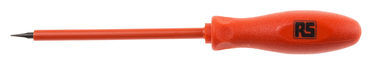 ITL Insulated Tools Ltd Slotted Insulated Screwdriver, 3 x 0.5 mm Tip, 75 mm Blade, VDE/1000V, 150 mm Overall