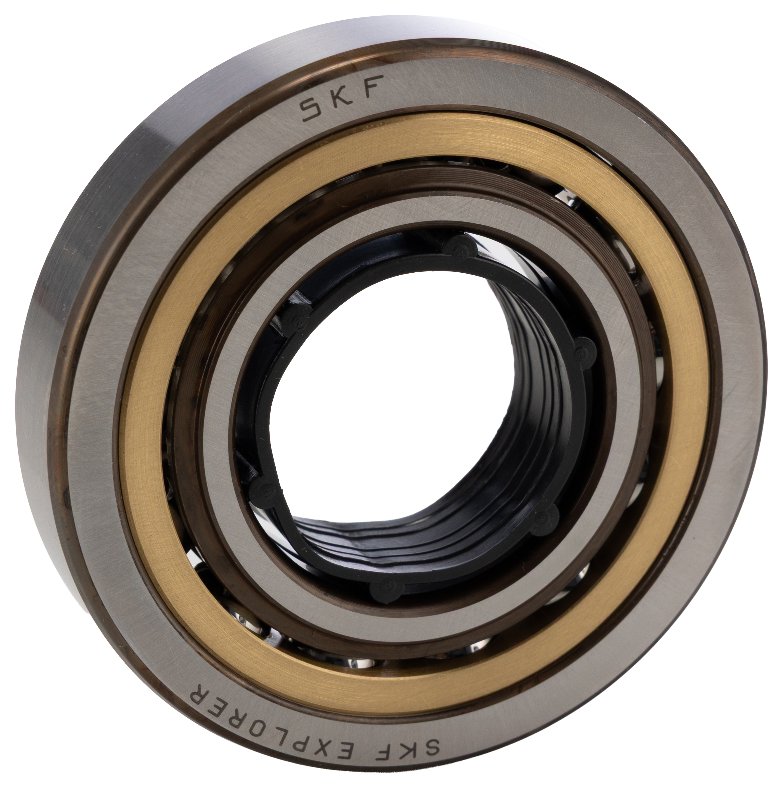 SKF QJ 208 MA 1 Row Ball Bearing - 40 mm ID, 80 mm OD 18 mm Race Width