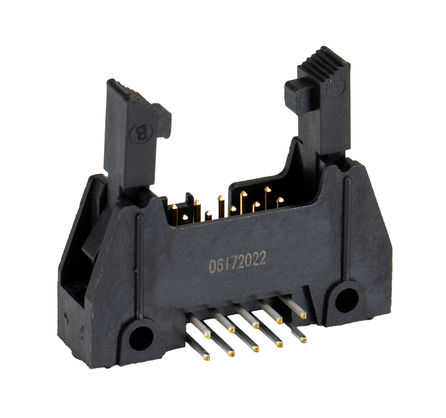 3M 3000 Series Right Angle Through Hole PCB Header, 10 Contact(s), 2.54 mm Pitch, 2 Row, Shrouded