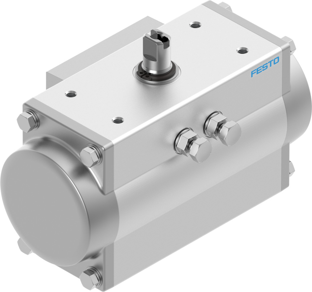 Festo DFPD Series 8 bar Single Action Pneumatic Rotary Actuator, 90° Rotary Angle, 20mm Bore
