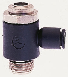 Legris 7011 Series Tube Flow Regulator, 4mm Tube Inlet Port x M5 x 0.8 Male Outlet Port