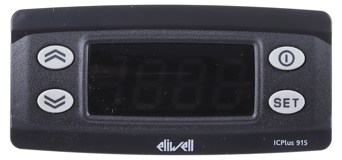 Eliwell ICPlus Panel Mount On/Off Temperature Controller, 74 x 32mm 1 Input, 2 Output Digital, Relay, 230 V Supply